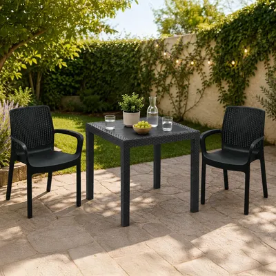 Produktbild von Matali - Gartenset, Anthrazit, 2-Sitzer, Italy