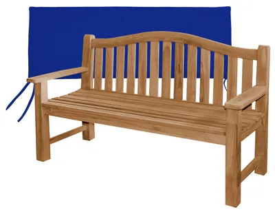Produktbild von Gartenbank Catania Teak Massivholz Blau XXL extra stark 150 cm