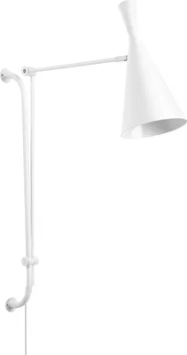 Zdjęcie produktu dla BELIANI Lampa ścienna biała metalowa kinkiet 1-punktowa oświetlenie światło ruchome ramię kinkiet nowoczesna industrialna salon sypialnia