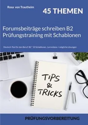 Immagine prodotto di Forumsbeiträge schreiben B2 Prüfungstraining mit Schablonen