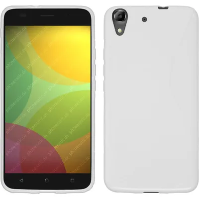 Produktbild von PhoneNatic Case kompatibel mit Huawei Honor 4A - weiß Silikon Hülle S-Style + 2 Schutzfolien
