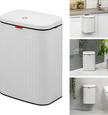 Immagine prodotto di cestino eluno, cestino per cucina e bagno, capacità 6 litri, bianco