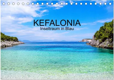 Produktbild von Kefalonia, Inseltraum in Blau (Tischkalender 2025 DIN A5 quer), CALVENDO Monatskalender