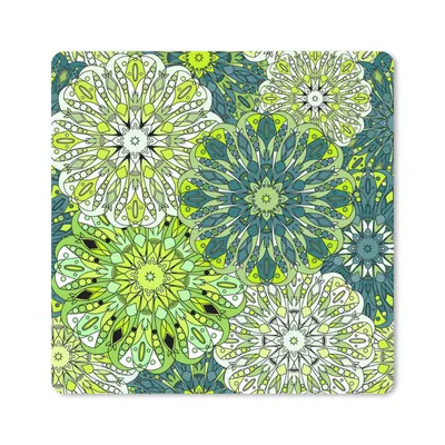 Produktbild von MuchoWow® Mauspad Mousepad Mandala - Limette - Grün - Muster 30x30 cm - Mousepads - Maus Mat - Pad - Mausunterlage - Gaming