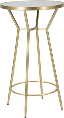 Produktbild von Bartisch Circle 60 x 60 x 105 cm MDF Metall Gold