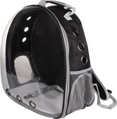 Produktbild von Petbag Transparenter Haustier-Rucksack schwarz, 1 Stück