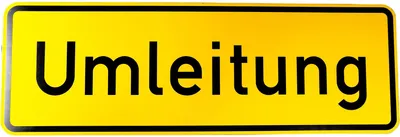 Produktbild von ORIGINAL Verkehrsschild Nr. 457 . 1 " Umleitungsankündigung " 350 x 1050 mm nach StVO und RAL-Gütebedingungen Verkehrszeichen Schild Straßenschild Verkehrsschilder Verkehrsschild Umleitung