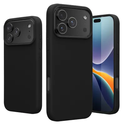 Produktbild von kwmobile Handyhülle für iPhone 17 Pro Max Hülle, für iPhone 17 Pro Max Case - Hülle Silikon - kabelloses Laden - Schwarz