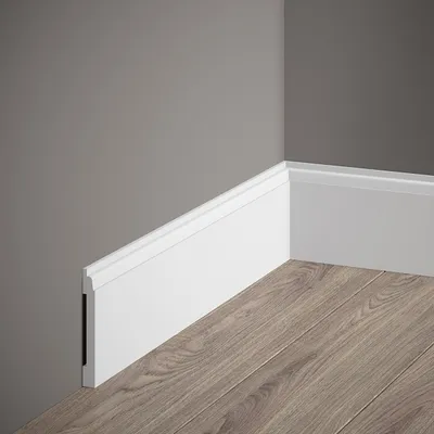 Produktbild von PROVISTON | Sockelleiste Polystyrol | 10 x 81 x 2000 mm | Weiß | Kunststoff