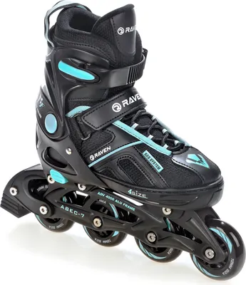 Produktbild von Inlineskates Inliner Raven Pulse Black/Cyan 33-36 verstellbar