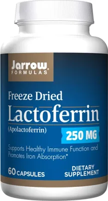 Zdjęcie produktu dla Jarrow Formulas Lactoferrin 250 Mg 60 Kapsułek