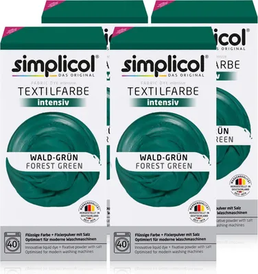 Produktbild von Simplicol Textilfarbe intensiv Wald-Grün - Einfaches Färben (4er Pack)