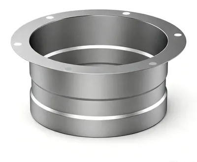 Metall-Wandflansch 150 mm für Lüftungsschlauch, Abluftadapter