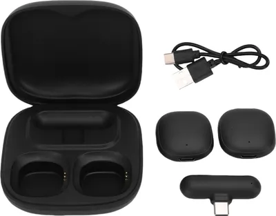 Produktbild von Drahtlose Lavalier-Mikrofone AI Noise Cancelling Magnetic Mics mit Ladekoffer für Videoaufnahmen Vlogging