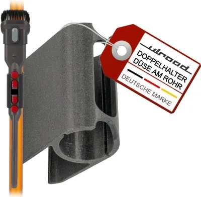 Produktbild von Doppel Halterung 2x Düse am Rohr Zubehör passend für Dyson V7 V8 V10 V11 V15 GEN5