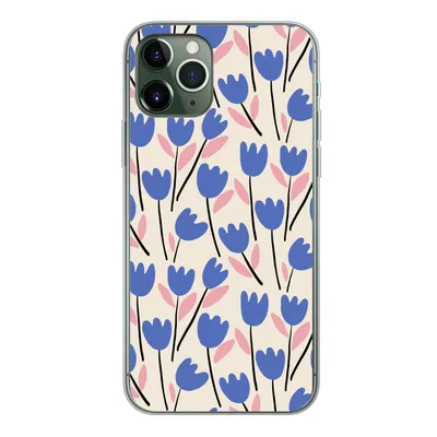 Produktbild von MuchoWow® Handyhülle Schutzhülle Hülle für iPhone 11 Pro Blume - Muster - Tulpe Silikon Softcase Handy Hülle - Handy