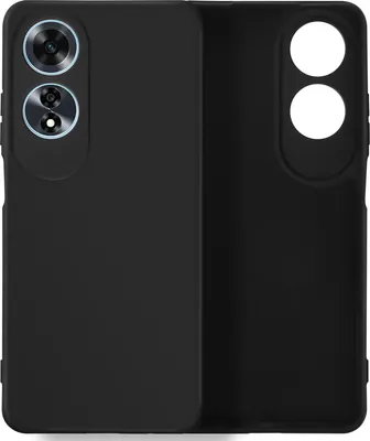 Produktbild von Avizar, Halbsteife Soft Touch Silikon Handyhülle für Oppo A60, Schwarz
