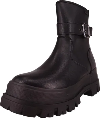 Produktbild von Buffalo Damen Sportliche Stiefelette Aspha Bootie Buckle OS 1270117 Schwarz