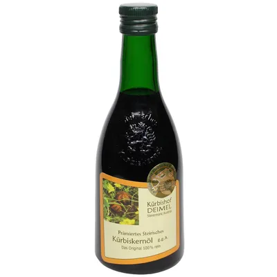 Produktbild von Kürbishof DEIMEL Steiermark/Austria - 500 ml Original Steirisches Kürbiskernöl g.g.A. aus Österreich - Direkt vom Erzeuger - Prämiert & kaltgepresst