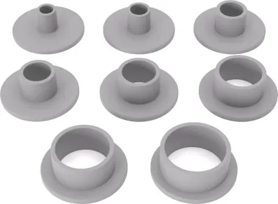 Image de PRIWAS jeu de bagues de copiage compatible avec fraises Bosch | bagues de copiage compatibles avec défonceuses et affleureuses Bosch – type B jeu 2
