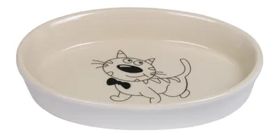 Produktbild von Nobby 73637, Katze, Keramik, Cremefarben, Haustier-Fütterungsschale, Abbildung, 0,12 l