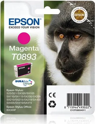 Image de Epson Cartouche originale T0893 Magenta DURABrite Ultra pour imprimantes Stylus SX