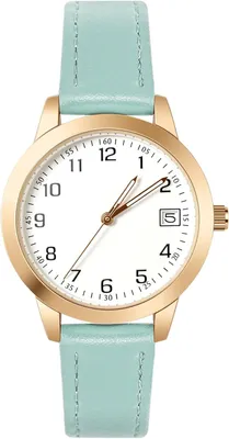 Produktbild von Watch Damenuhr Damen Armbanduhr Analog Quarzuhr mit Datum,Damen Uhr Lederarmband Einfache Business Klassische, 3 Zeiger Elegante Armbanduhr für Frauen