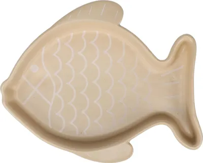 Produktbild von Flamingo Futter- und Trinknapf Fishie beige