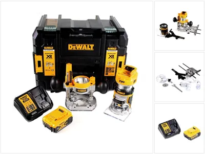 Zdjęcie produktu dla Glebogryzarka akumulatorowa DeWalt DCW 604 P1 18V 55mm + 1x akumulator 5.0Ah + ładowarka + TSTAK