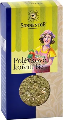 Obrázek produktu pro Sonnentor SO_00308, Zrnkové koření, 25 g, Mrkev, Libeček, Majoránka, Petržel, 285 kcal, 1192 kJ, 2,46 g
