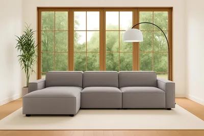 Produktbild von Kaiser Möbel Ecksofa Cursal L-Form, Stoff Salvador, Grau, Links