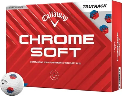 Produktbild von Callaway Chrome Soft Trutrk Golfballbox 12 Einheiten Rot  Rot One Size