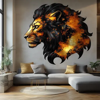 Obrázok produktu pre Decords – Nástenná dekorácia „Lev“ s 3D efektom, 160 cm