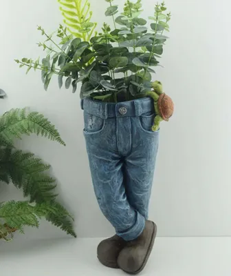 Produktbild von Westerholt 2604 Jeans Deko Pflanzhose Höhe 41cm