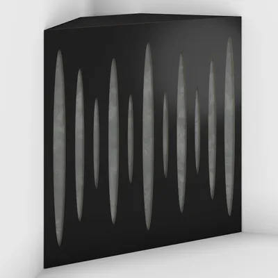 Imagen del producto de Juego de 4 trampas de graves de esquina PULSE-F, 50x50x10 cm, /gris
