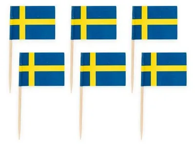 Produktbild von 50 Flaggen Deko Picker Schweden