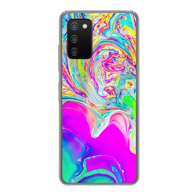 Produktbild von MuchoWow® Handyhülle Schutzhülle Hülle für Samsung Galaxy A03s Kunst - Farben - Psychedelisch Silikon Softcase Handy Hülle - Schutz