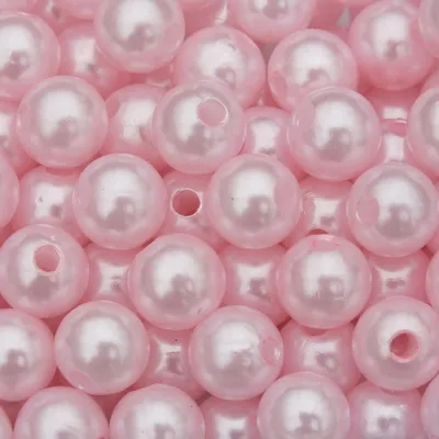 Produktbild von Perlen - Kunstperlen - Wachsperlen Ø 8mm / 250 St. / Farbe: Rosa