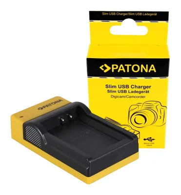 Produktbild von PATONA Slim Micro-USB PATONA Ladegerät für Canon LP-E10 EOS EOS1100D EOS-1100D Rebel T3 LP-E10 Kiss X50