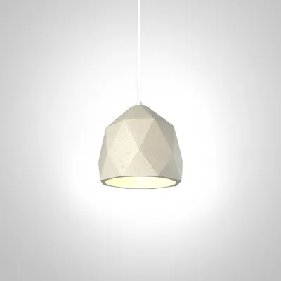 Produktbild von Pendelleuchte, E27, Lampe Für Wohnzimmer Esszimmer Küche, Höhenverstellbar Farbe Beton-Sandstein-Weiß