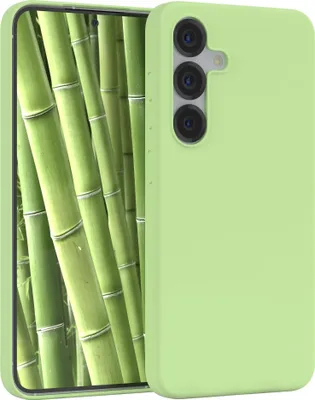 Produktbild von EAZY CASE Silikonhülle für Samsung Galaxy S25 Silikon Backcover Schutz in Grün