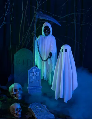 Produktbild von Halloween Animatronic Pop: Magere Hein - licht, geluid und beweging mit 180cm