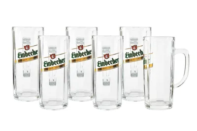 Produktbild von 6x Einbecker Bierseidel 0,3L Moldau, Seidel, Humpen, Krug | Traditionelles Bierglas mit Henkel, robust & stilvoll für vollen Genuss