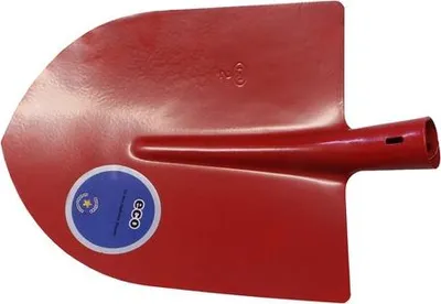 Produktbild von Frankfurter Schaufel Gr. 5, rot, 1,85 mm Dicke, "Profi", Blattmaße: 300x270, Dülle 3/4 ohne Aufbug