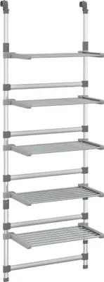 A multi-tiered hanging drying rack.