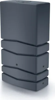 Produktbild von Kreher XXL Wassertonne Aqua Tower mit Wasserhahn und Füllautomat. Tolle, dezente Optik in Anthrazit, 350 Liter Nutzungsvolumen.