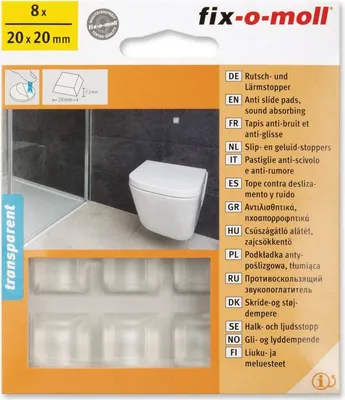 Produktbild von Rutschstopper und Lärmstopper 20x20mm fix-o-moll