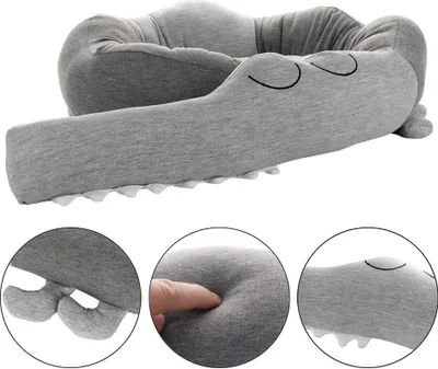 Produktbild von Bettumrandung,Babybett Kissen,Krokodil Stil Baby Nestchen Bettumrandung für Babybett Decke Kissen Bettumrandung,185cm Länge