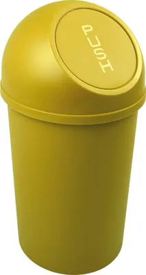 Zdjęcie produktu dla Kosz na śmieci H490xØ253mm 13l żółty HELIT H2401118