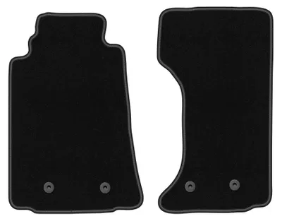 Zdjęcie produktu dla Dywaniki samochodowe welurowe BASIC do: Mazda MX-5 III (2005-2015, cabrio) czarne, z mocowaniami